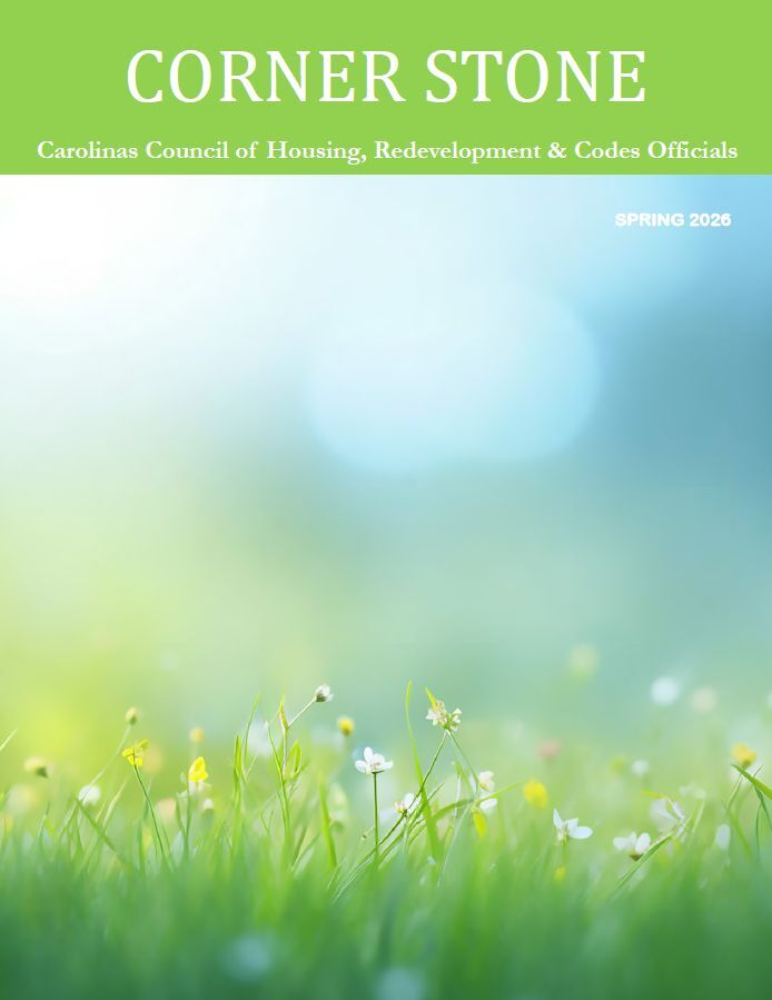 Spring 2026 - Corner Stone Magazine front cover with little white and yellow flowers.