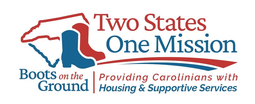 CCHRCO 2026 Annual Conference Theme Logo. Two States, One Mission. Boots on the Ground. Providing Carolinians with Housing and Supportive Services.