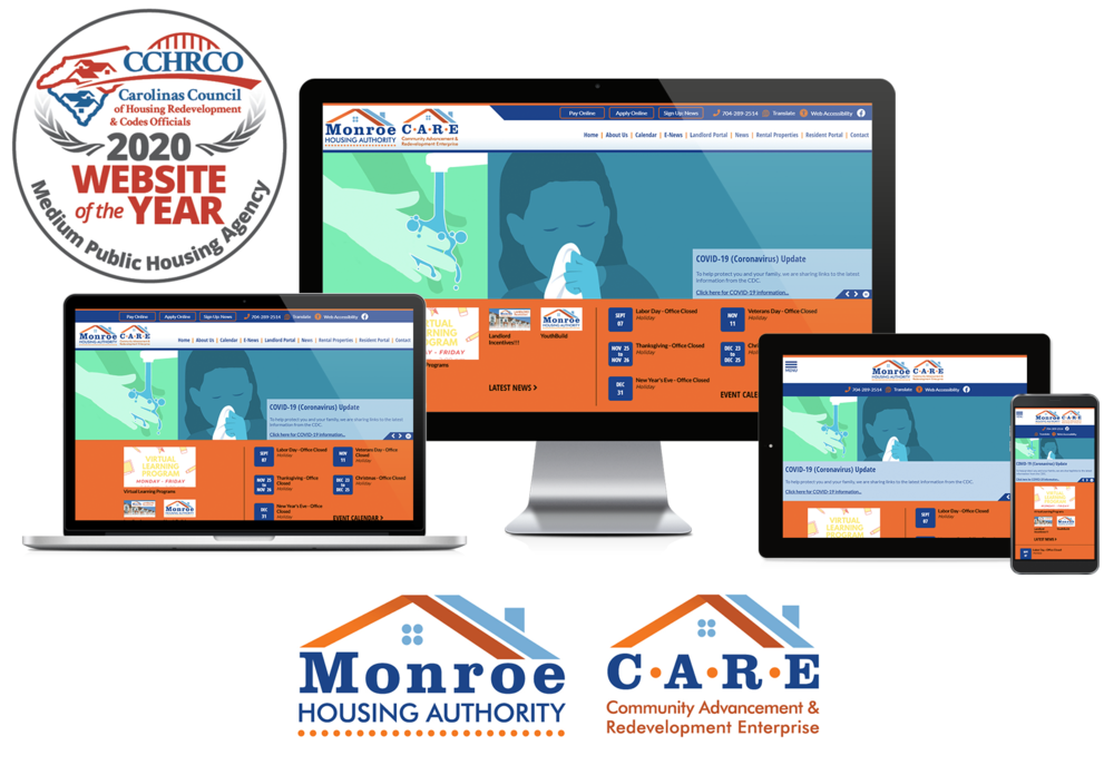 2020 Website of the Year, Medium Public Housing Agency award.